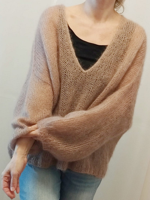 Mohérový svetr oversize