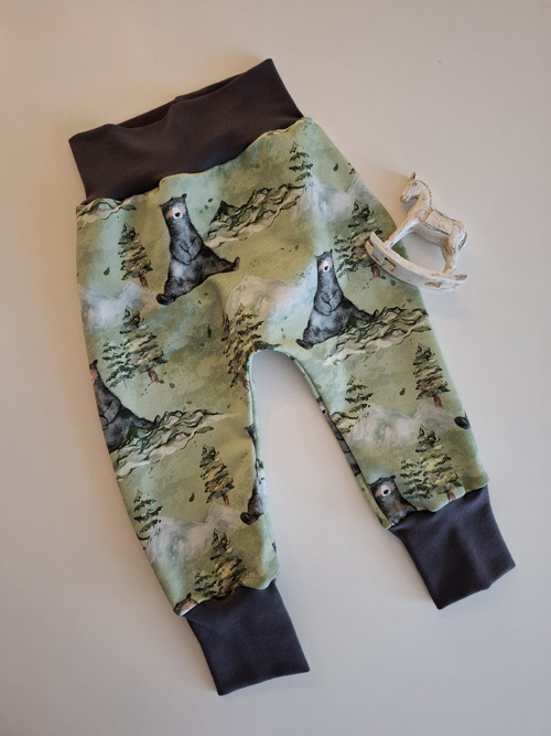 Dětské tepláčky baggy, vel. 92 Medvědi