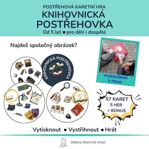 Knihovnická postřehovka – karetní hra PDF