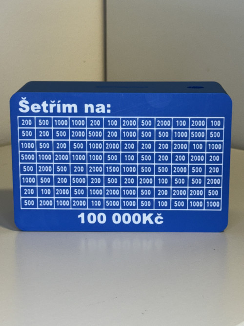 Odškrtávací kasička/pokladnička 100.000,-