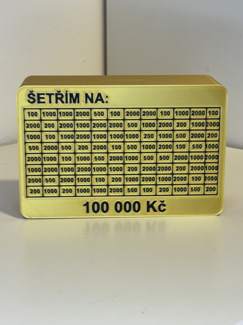 Odškrtávací kasička/pokladnička 100.000 bez 5.000