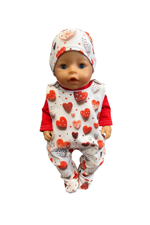 Dupačky pre Baby Born 43 cm - srdiečka