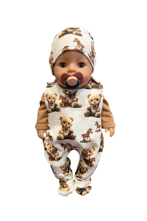 Dupačky pre Baby Born 43 cm - macko
