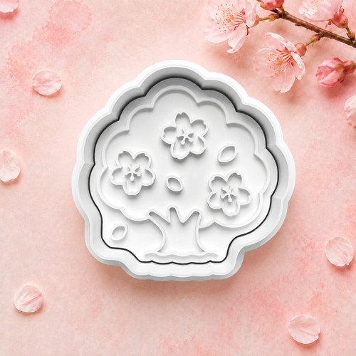 Dvoudílné vykrajovátko Japonsko - sakura strom