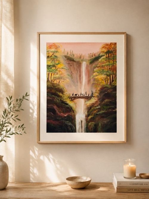 "Hobití pouť" REPRODUKCE 30x40