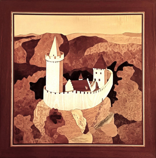 Obraz - intarzie " Kokořín "