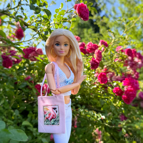 Taška pro Barbie - Plameňák, růžová