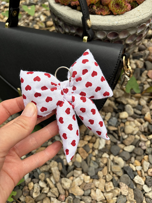 Bags charm / Klíčenka / přívěsek - mašlička malá