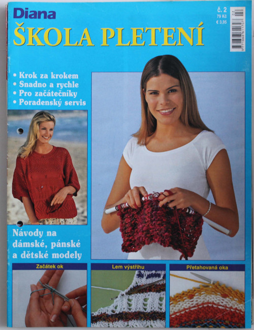 Časopis Diana Škola pletení