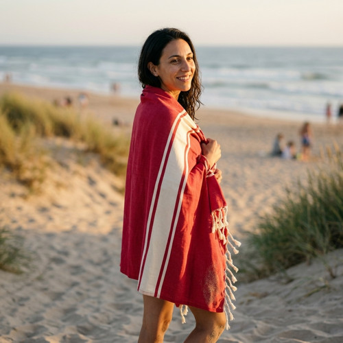 Osuška / Minimalistická fouta – Červená