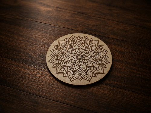 Dřevěný podtácek Mandala