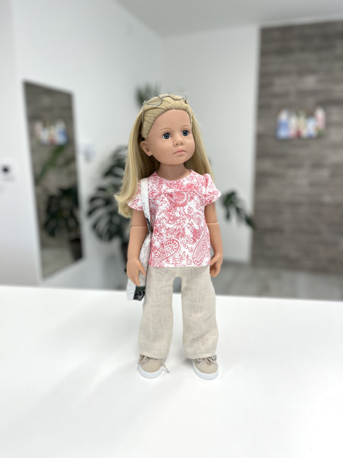 Lněné kalhoty…Götz 50cm