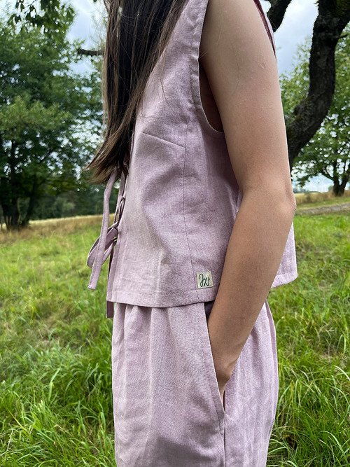 Lněná vestička ROSE LINEN