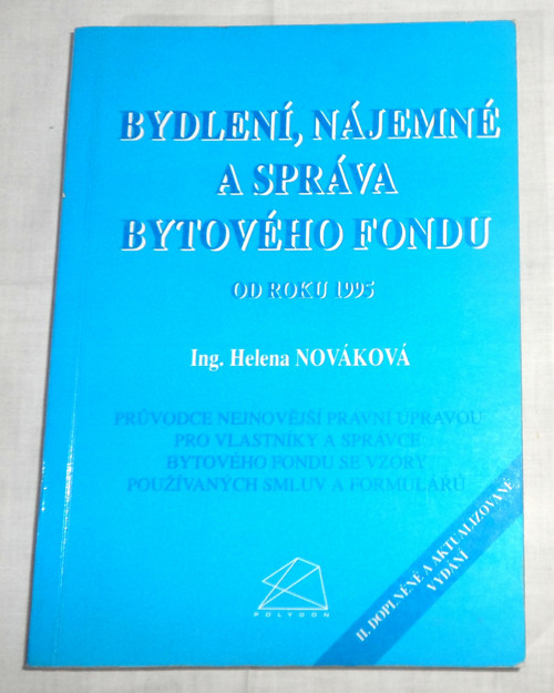 Bydlení, nájemné a správa bytového fondu, 1995