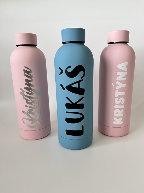 Nerezová lahev se jménem - 500 ml