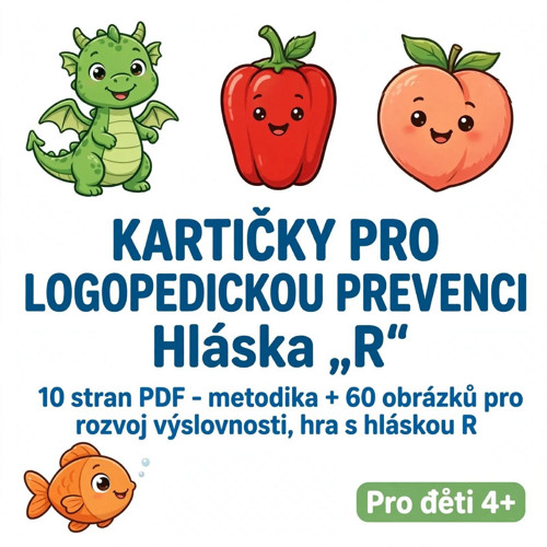 Kartičky logopedické prevence hláska - R — foto 1