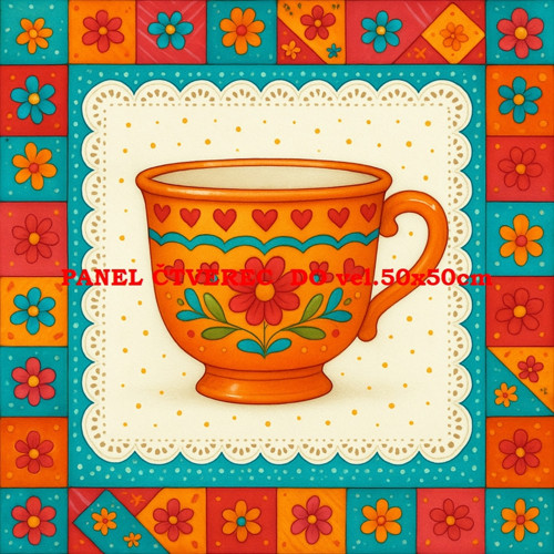 Bavlněný panel 10x10 cm