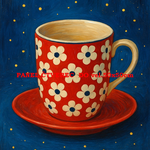 Bavlněný panel 10x10 cm