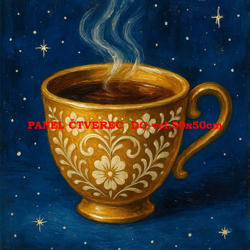 Bavlněný panel 10x10 cm