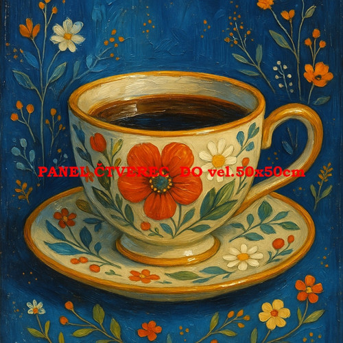 Bavlněný panel 10x10 cm