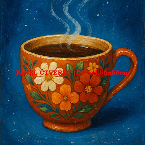 Bavlněný panel 10x10 cm