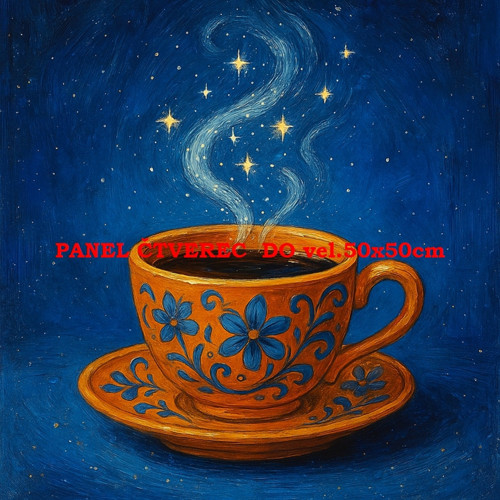 Bavlněný panel 10x10 cm