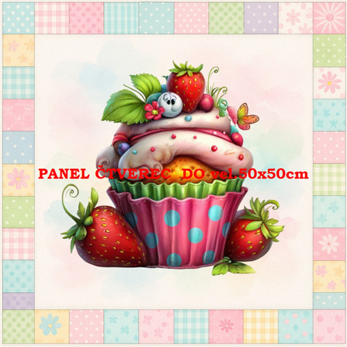 Bavlněný panel 10x10 cm