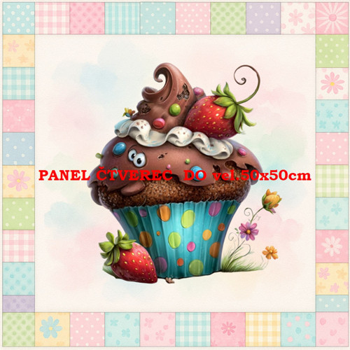 Bavlněný panel 10x10 cm