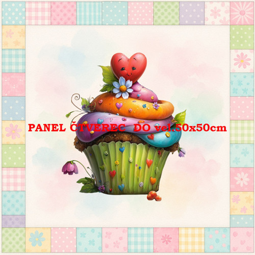 Bavlněný panel 10x10 cm
