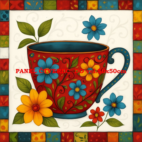 Bavlněný panel 10x10 cm