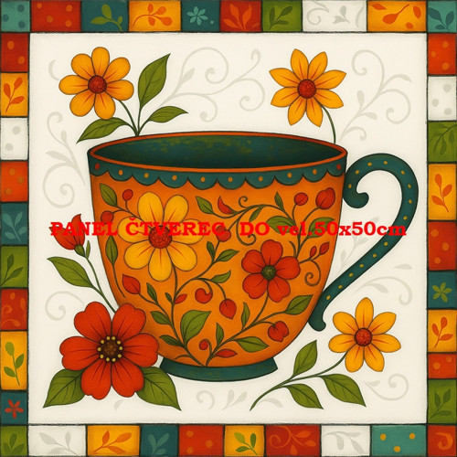 Bavlněný panel 10x10 cm