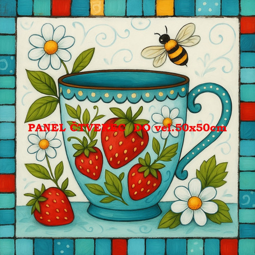 Bavlněný panel 10x10 cm