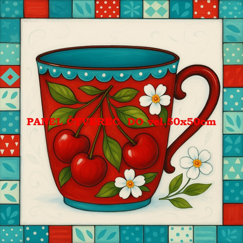 Bavlněný panel 10x10 cm — foto 1