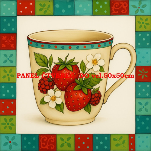 Bavlněný panel 10x10 cm