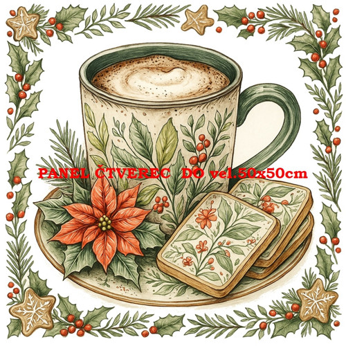 Bavlněný panel 10x10 cm