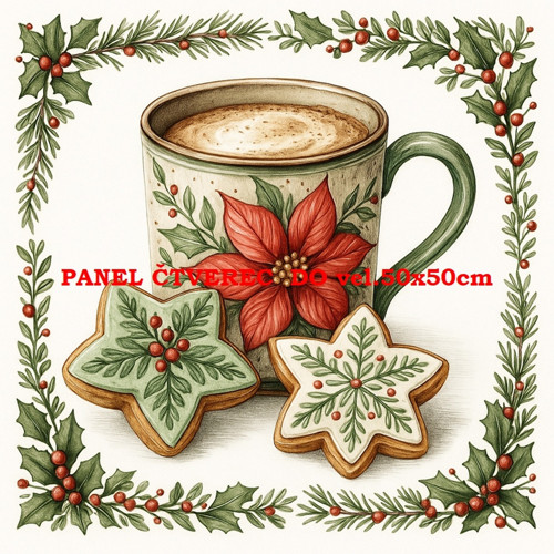 Bavlněný panel 10x10 cm