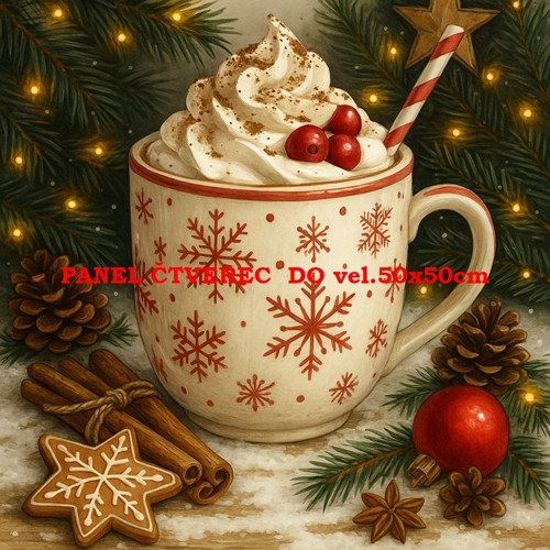 Bavlněný panel 10x10 cm
