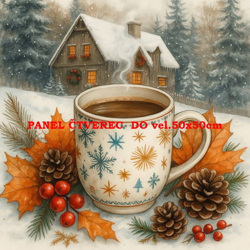 Bavlněný panel 10x10 cm