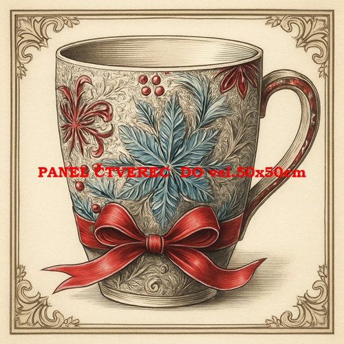 Bavlněný panel 10x10 cm