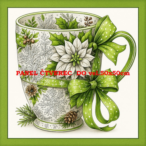 Bavlněný panel 10x10 cm