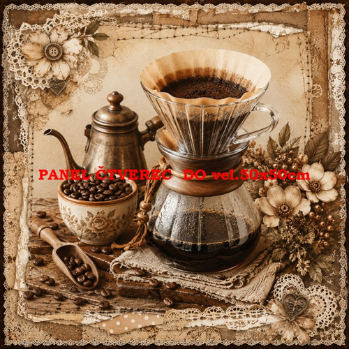 Bavlněný panel 10x10 cm