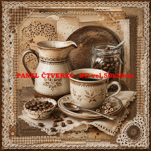 Bavlněný panel 10x10 cm