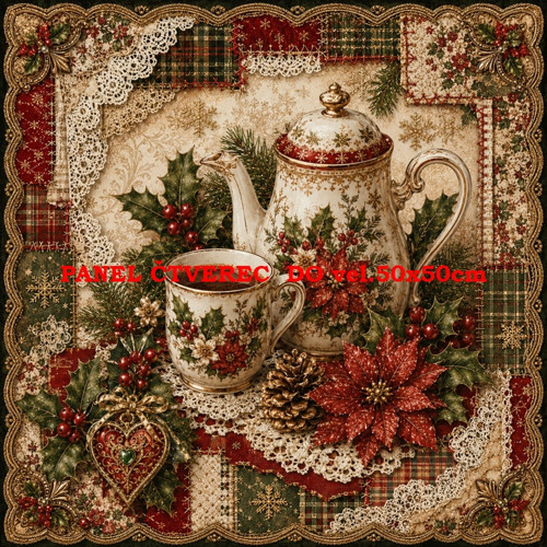 Bavlněný panel 10x10 cm
