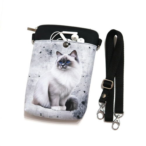 KOČKA - taštička crossbody na mobil