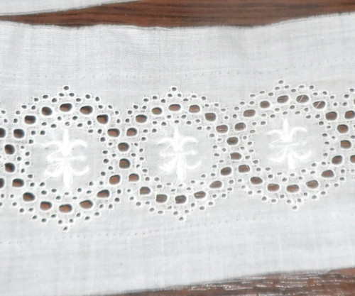 Čipka, starožitná KRAJKA rišelie, lem 2x 90 cm