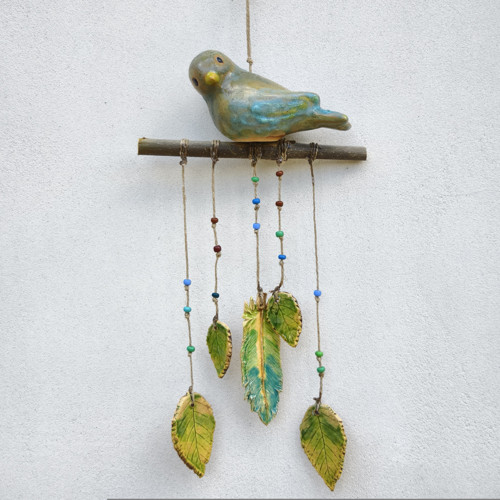 Keramický PTÁČEK NA BYDÝLKU
