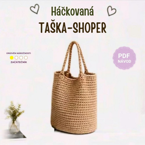 Návod: Háčkovaná taška-shoper