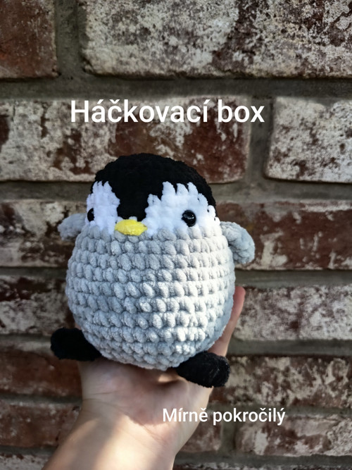 Háčkovací box na tučňáka (mírně pokročilý)