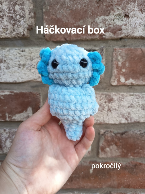 Háčkovací box na modrého axolotla (pokročilý)