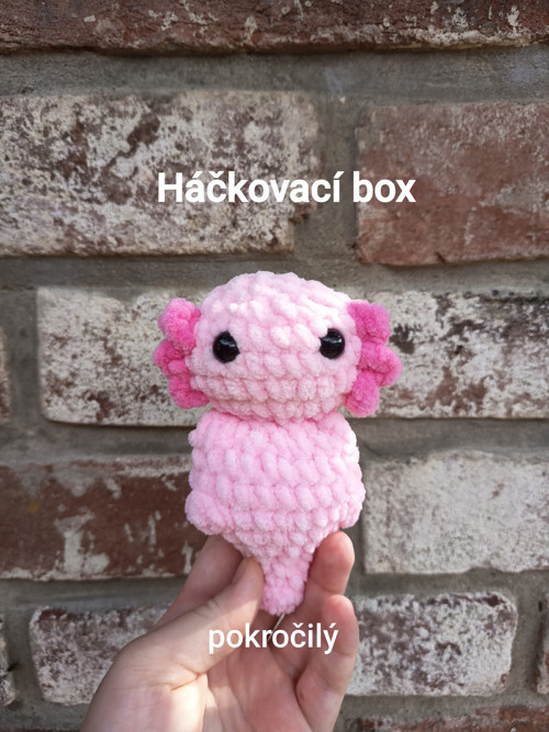 Háčkovací box na růžového axolotla (pokročilý)